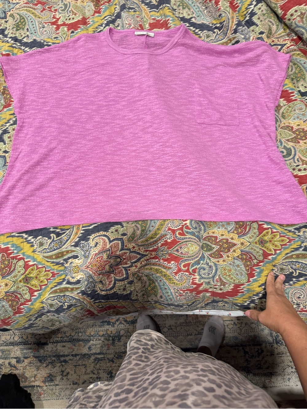 Zenana Outfitters Lavender Crewneck Tee